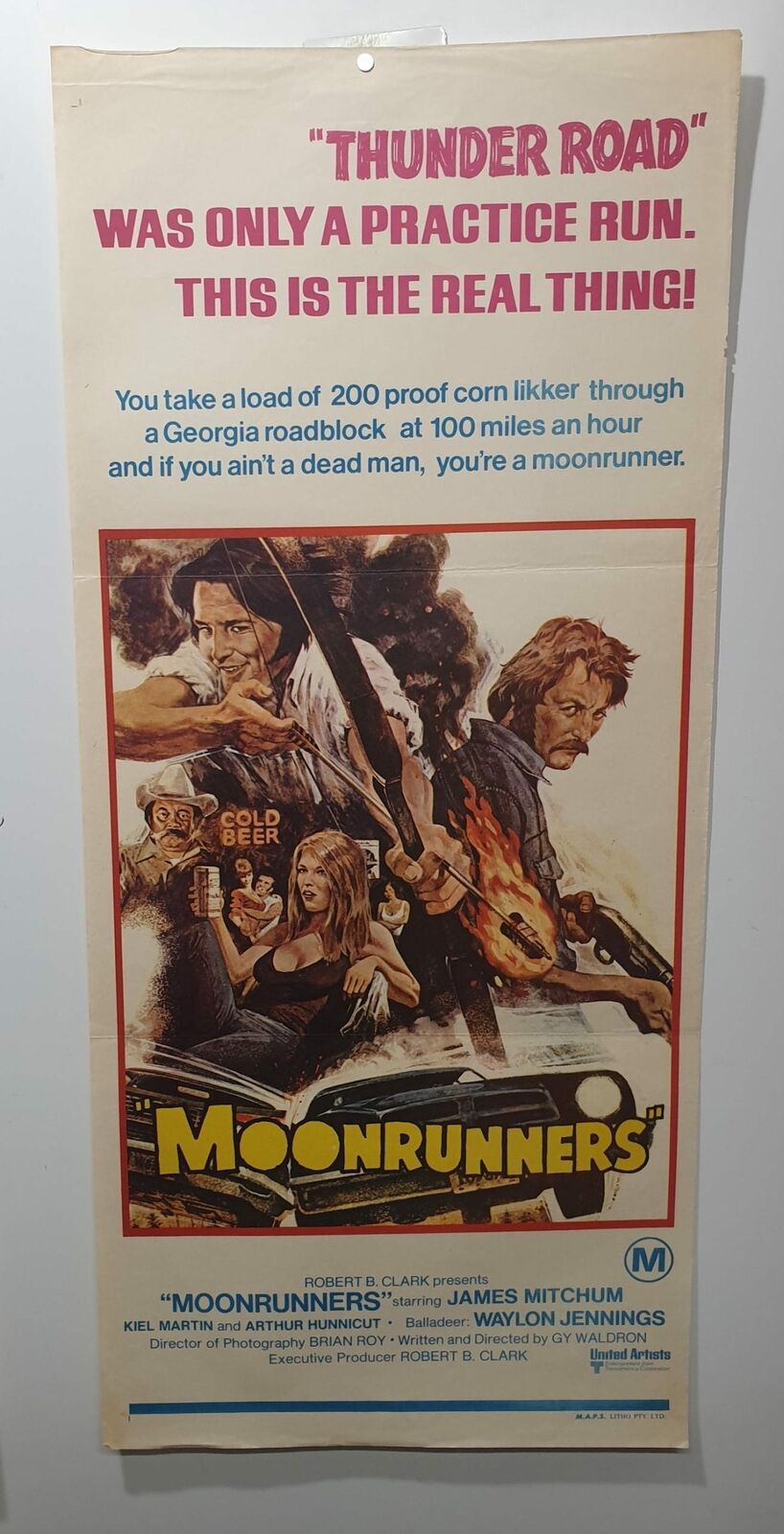 ORIGINAL DAYBILL MOVIE POSTER - MOONRUNNERS