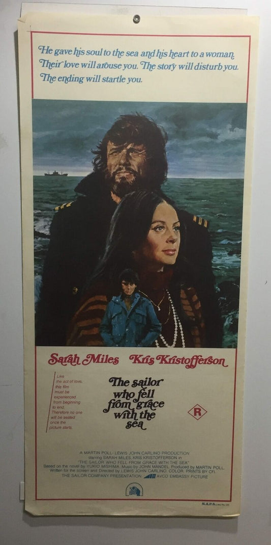 ORIGINAL DAYBILL MOVIE POSTER - THE SAILOR WHO FELL FROM GRACE WITH SEA