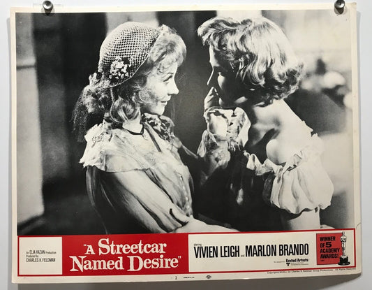 ORIGINAL LOBBY CARD - STREETCAR NAMED DESIRE (a) - R1958 - key #1 card