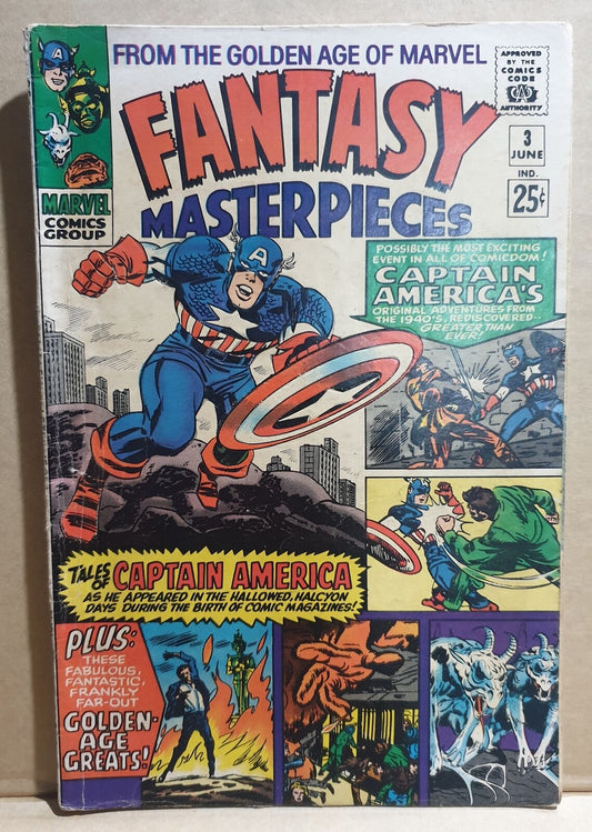 COMIC BOOK - FANTASY MASTERPIECE #3 CAPTAIN AMERICA