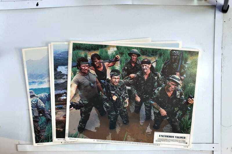 ORIGINAL LOBBY CARDS - UNCOMMON VALOUR - 1983 - set of 8