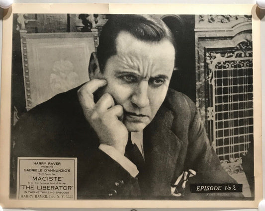 ORIGINAL SERIAL LOBBY CARD - THE LIBERATOR (h) -1918 - Maciste - episode #2 -...