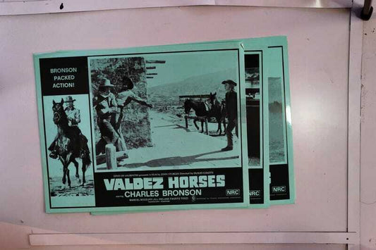 ORIGINAL LOBBY CARDS - VALDEZ HORSES - 1973 - set of 8