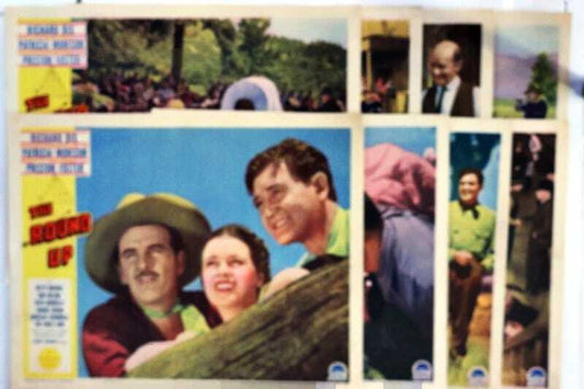 ORIGINAL LOBBY CARDS - THE ROUND UP - 1941 - set of 8