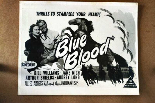 ORIGINAL LOBBY CARD - BLUE BLOOD - 1953 - title card -