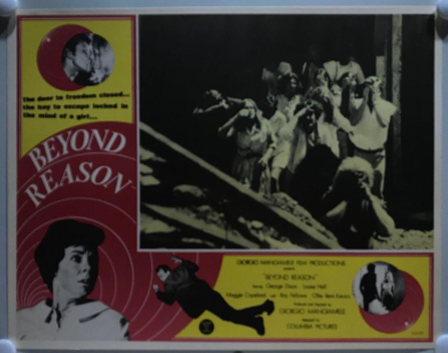 ORIGINAL LOBBY CARDS - BEYOND REASON - 1970 - set of 8 - Australian