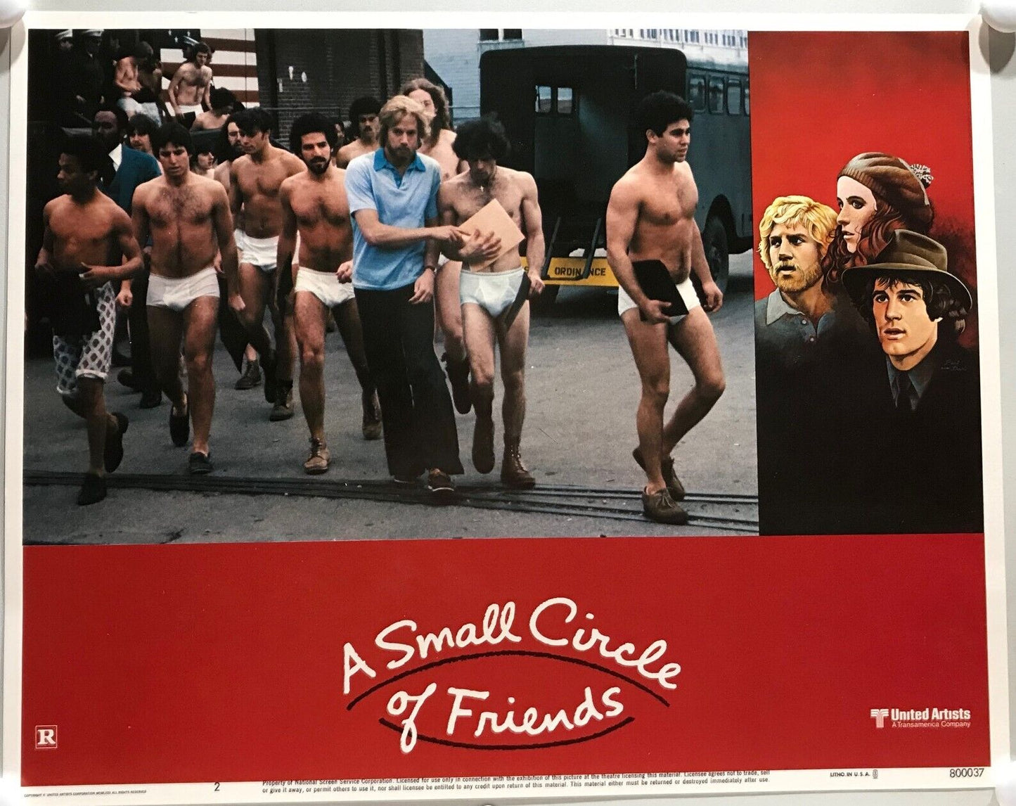 ORIGINAL LOBBY CARDS - A SMALL CIRCLE OF FRIENDS - 1980 - set of 8