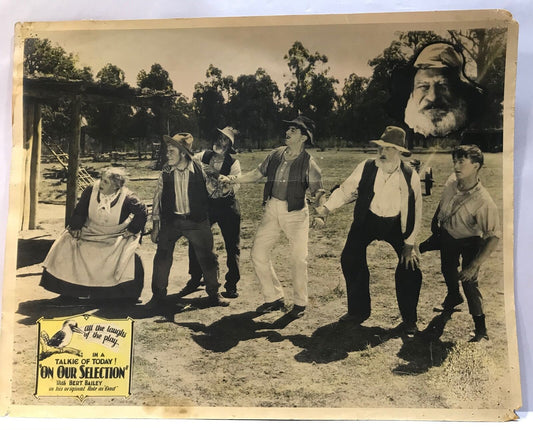 ORIGINAL LOBBY CARD - ON OUR SELECTION - DAD AND DAVE (e) - 1932- Title card- Australia