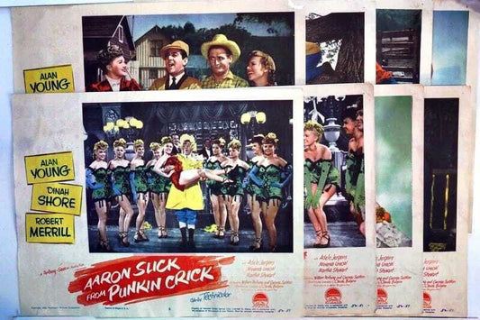 ORIGINAL LOBBY CARDS - AARON SLICK FROM PUNKIN CRICK -  1952 - set of 8