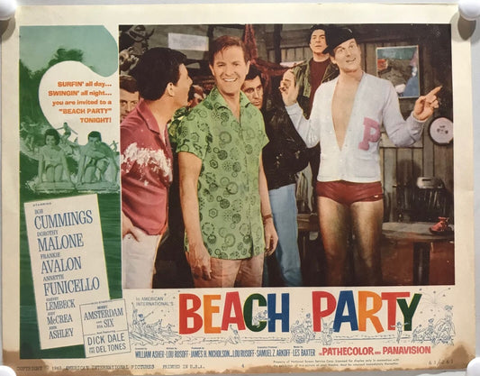 ORIGINAL LOBBY CARD - BEACH PARTY - 1963 - title card