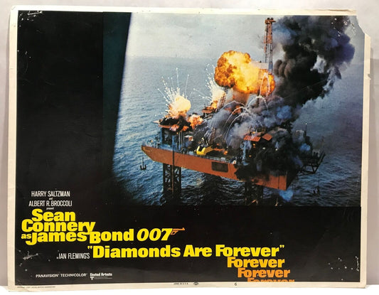 ORIGINAL LOBBY CARD - DIAMONDS ARE FOREVER - 1971 - James Bond - card #6 (b)