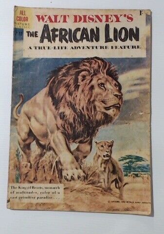 COMIC BOOK ~~ WALT DISNEY'S AFRICAN LION F.P.13