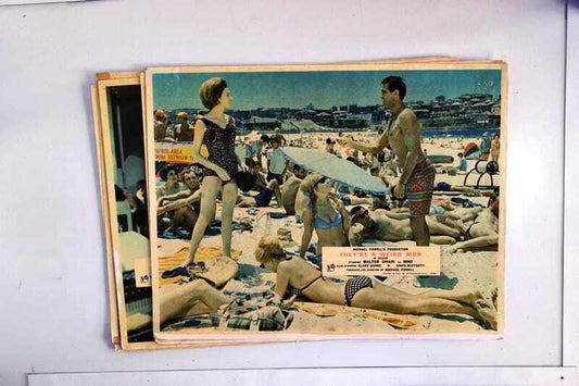 ORIGINAL LOBBY CARD - THEY'RE A WEIRD MOB (a) - 1966 - set of 8 - Australian