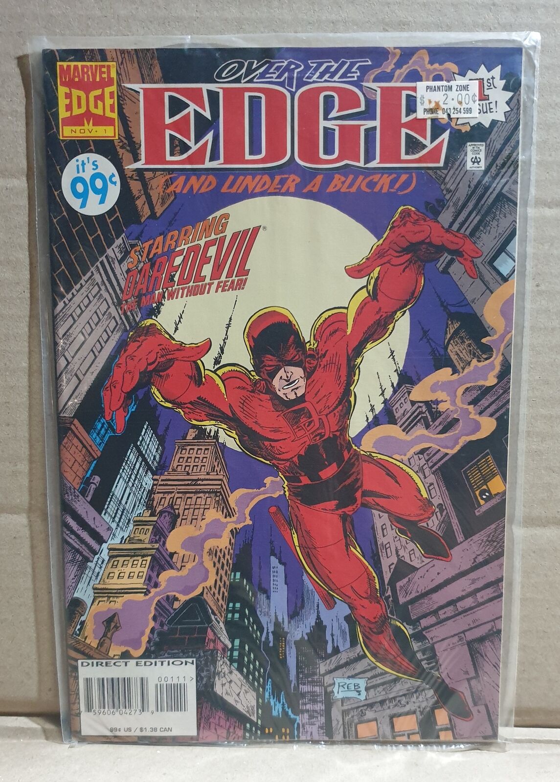 COMIC BOOK -  MARVEL OVER THE EDGE #1