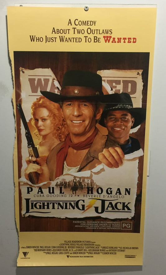 ORIGINAL DAYBILL MOVIE POSTER -  LIGHTNING JACK - AUSTRALIAN