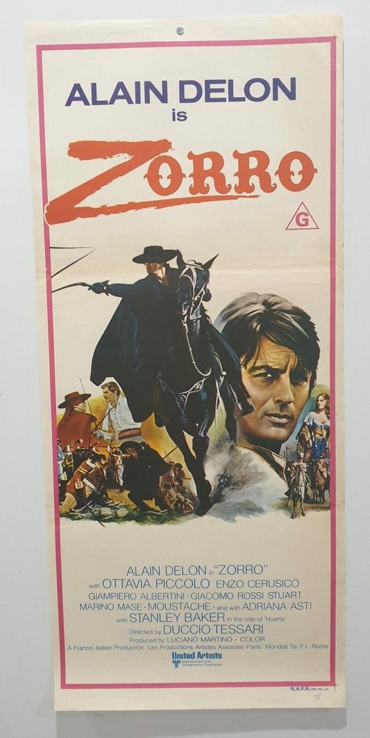 ORIGINAL DAYBILL MOVIE POSTER - ZORRO - 1975