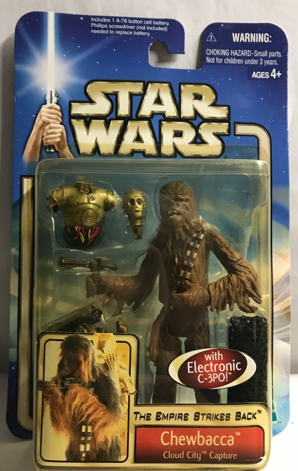 STAR WARS - HASBRO - EMPIRE STRIKES BACK - CHEWBACCA - CLOUD CITY CAPTURE