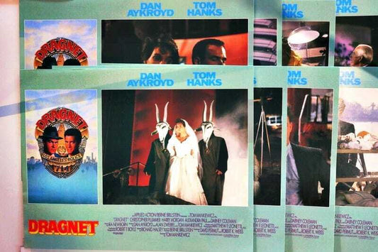 ORIGINAL LOBBY CARDS - DRAGNET - 1987 - set of 8