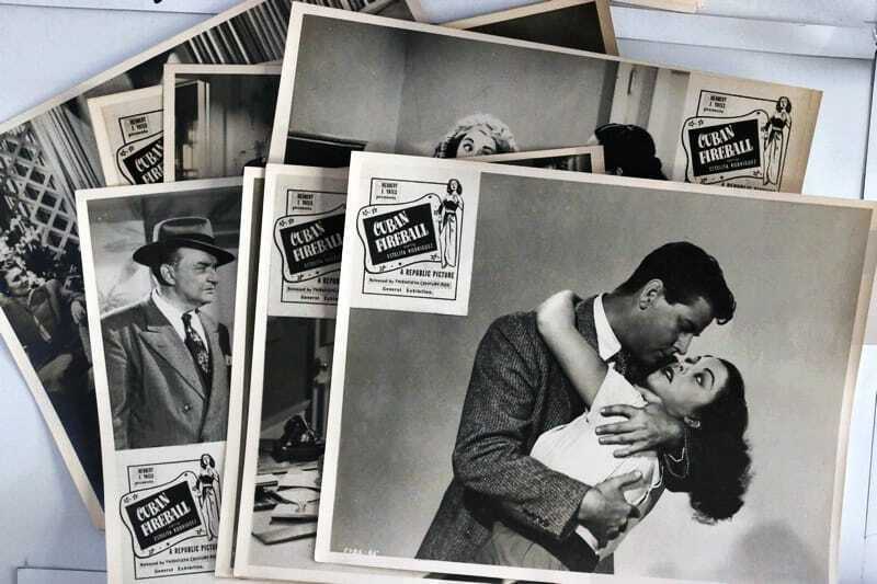 ORIGINAL LOBBY CARDS - CUBAN FIREBALL - 1951 - set of 8