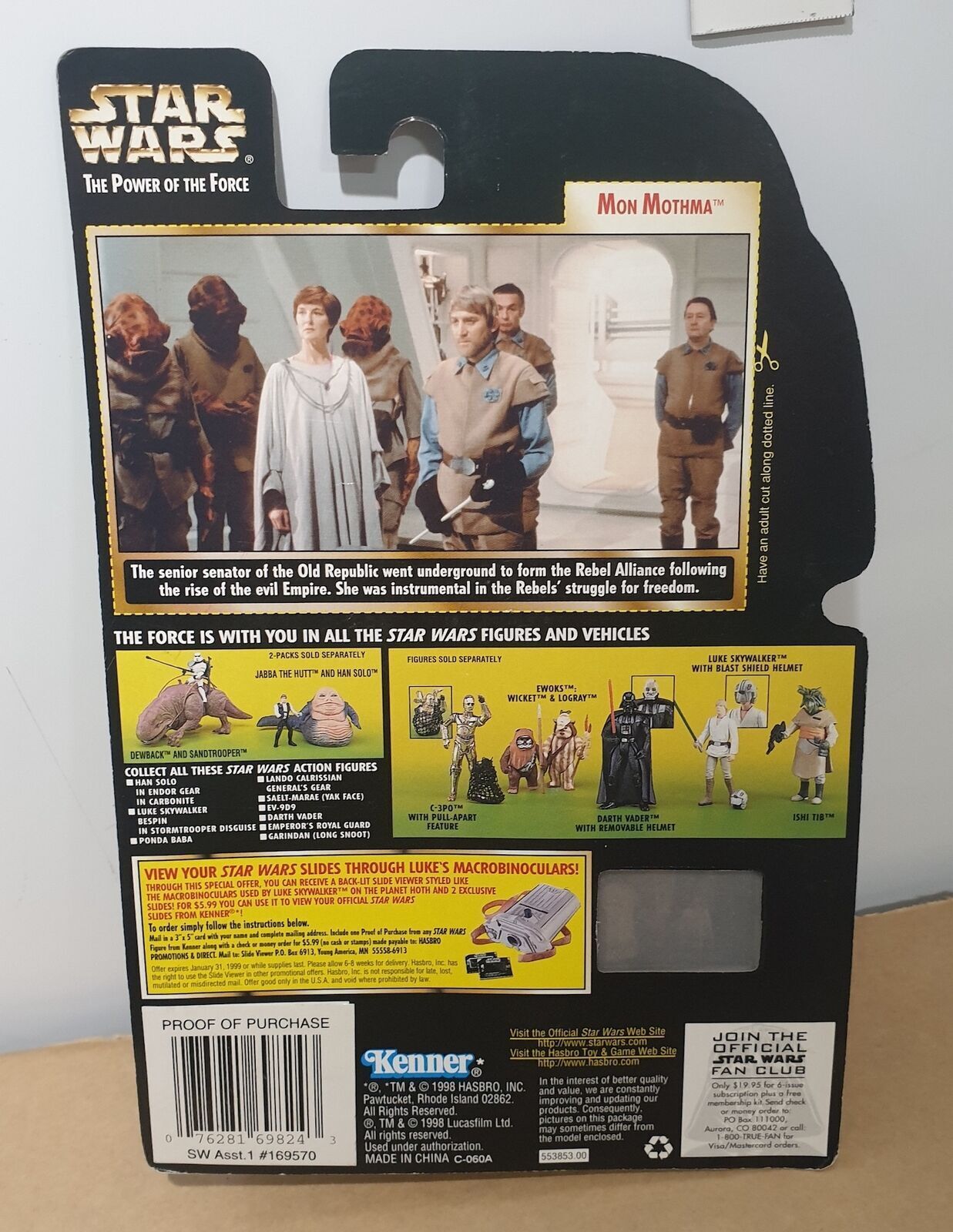 STAR WARS - KENNER - POTF - MON MOTHMA (a) - with Baton