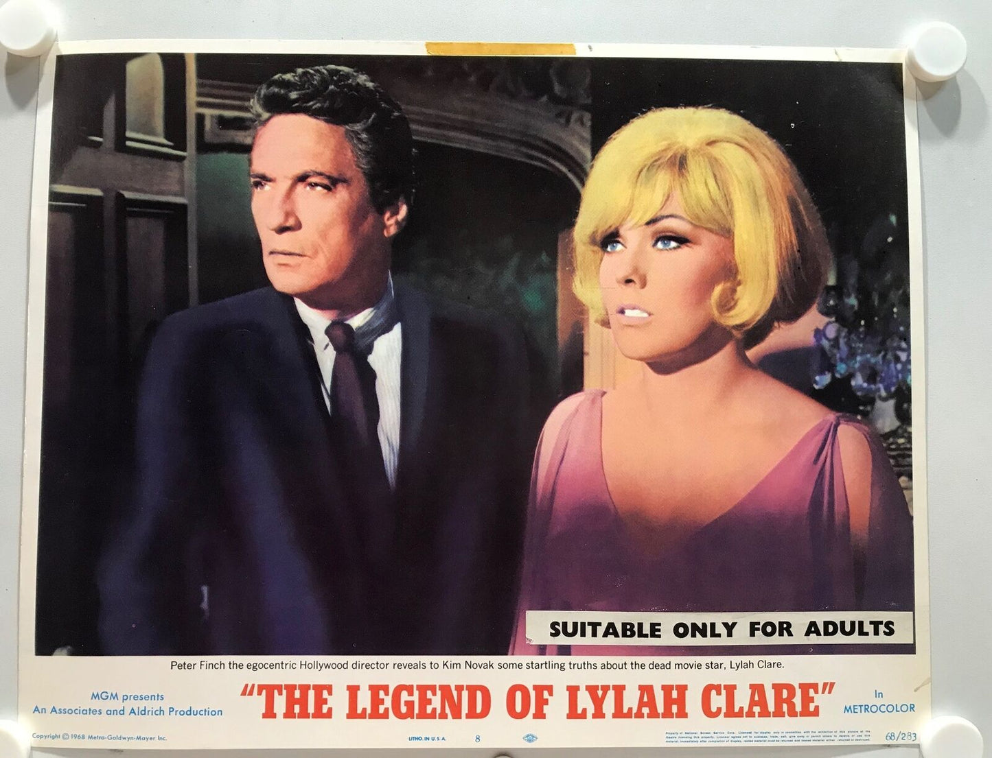 ORIGINAL LOBBY CARDS - THE LEGEND OF LYLAH CLARE - 1968 - set of 8