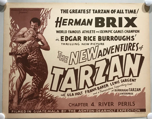 ORIGINAL SERIAL LOBBY CARD - THE NEW ADVENTURES OF TARZAN - 1935 - Title Card...