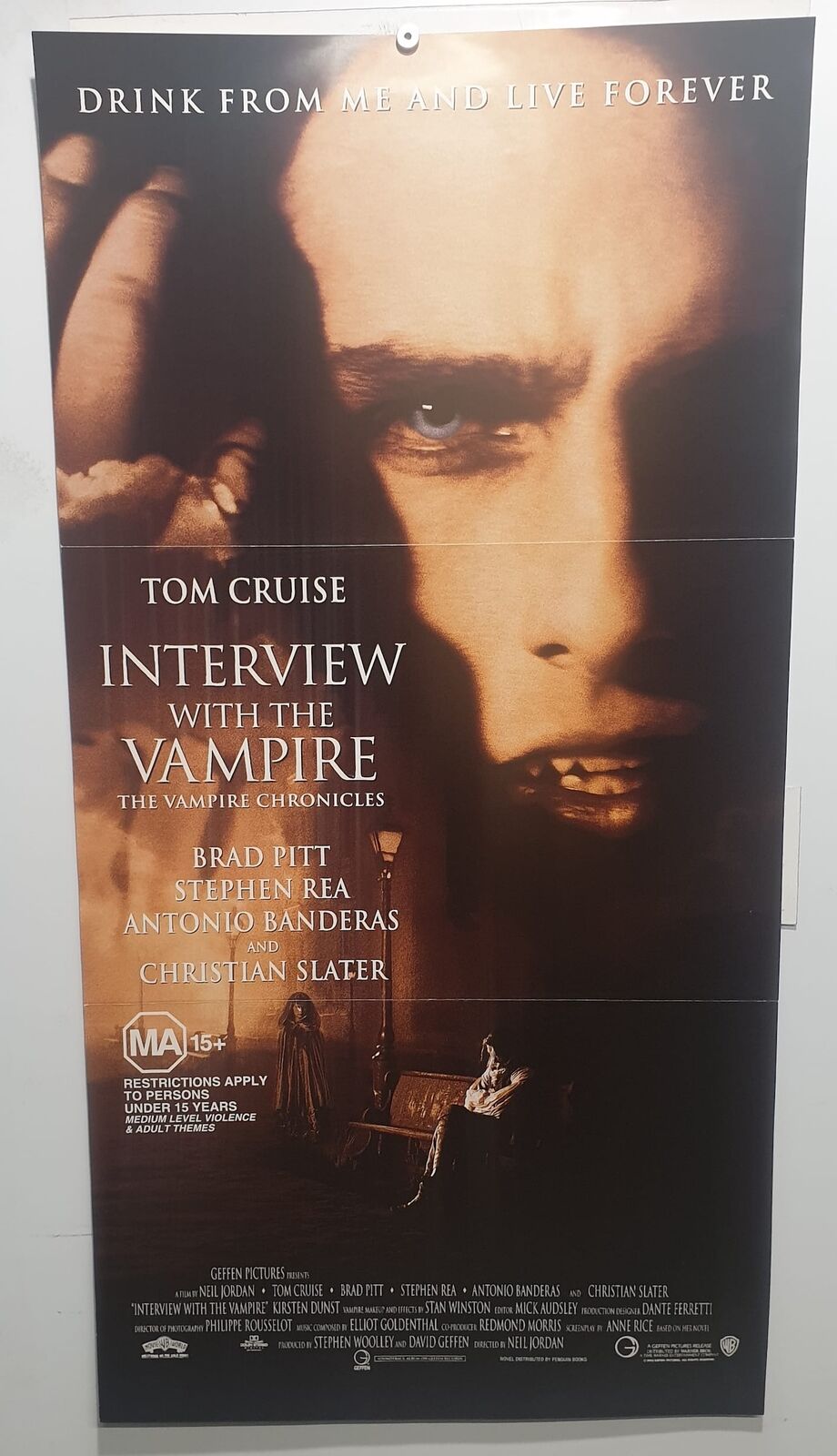 ORIGINAL DAYBILL MOVIE POSTER - INTERVIEW WITH THE VAMPIRE