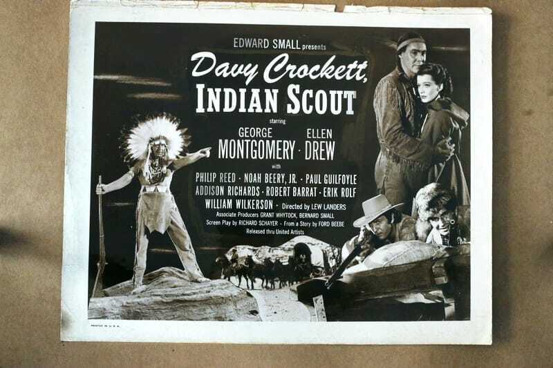 ORIGINAL LOBBY CARD - DAVY CROCKETT, INDIAN SCOUT - 1950 - title card