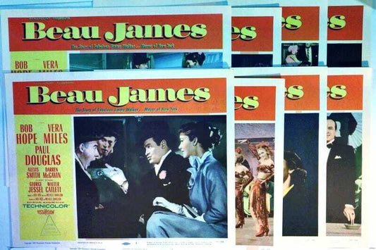 ORIGINAL LOBBY CARDS - BEAU JAMES - 1957 - set of 8