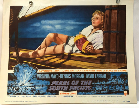 ORIGINAL LOBBY CARD - PEARL OF THE SOUTH PACIFIC (b) - 1955 - title card