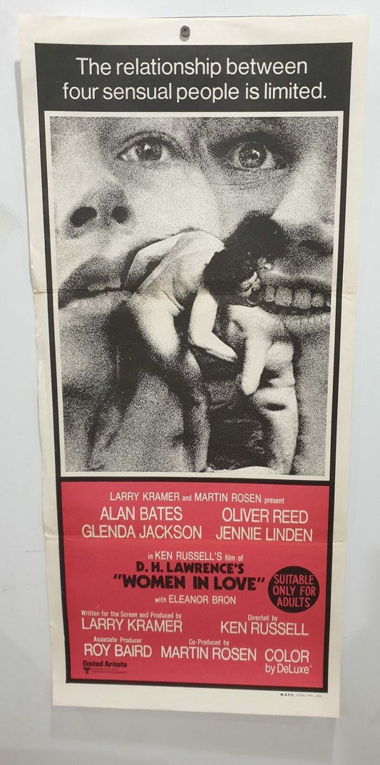 ORIGINAL DAYBILL MOVIE POSTER - WOMEN IN LOVE - 1969