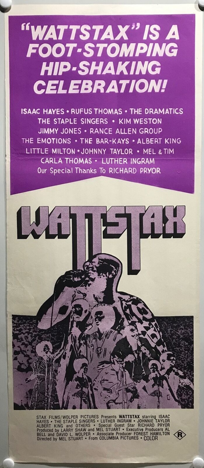 ORIGINAL DAYBILL MOVIE POSTER - WATTSTAX (a) - 1973