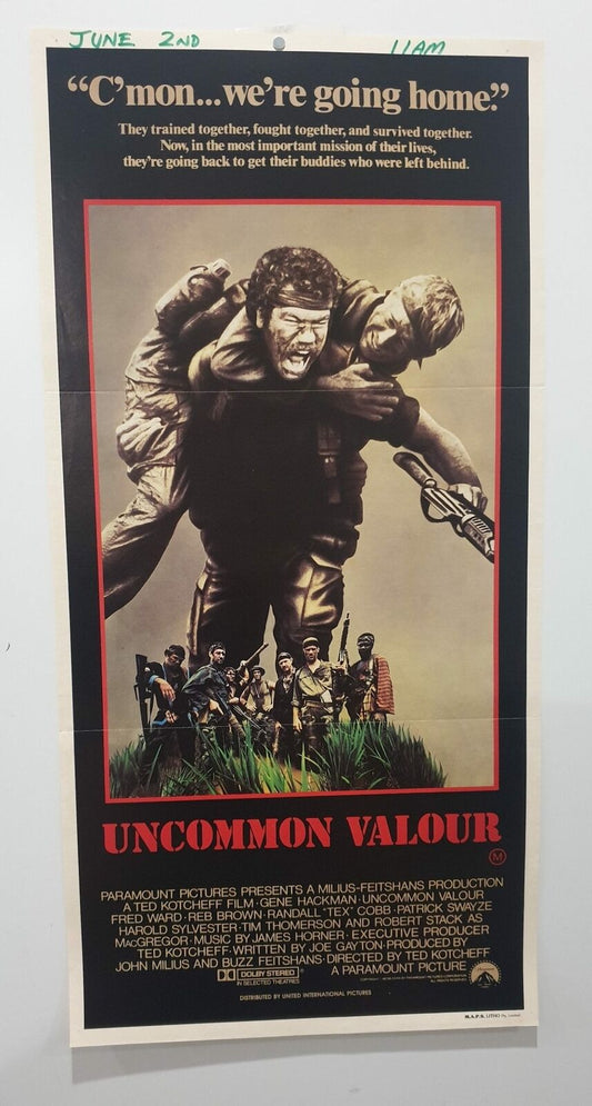 ORIGINAL DAYBILL MOVIE POSTER - UNCOMMON VALOUR - 1983