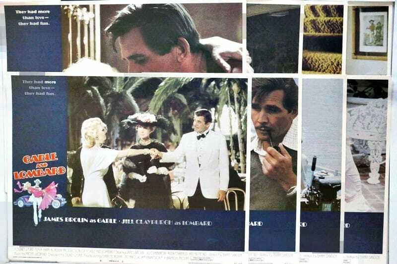 ORIGINAL LOBBY CARDS - GABLE AND LOMBARD - 1976 - set of 8