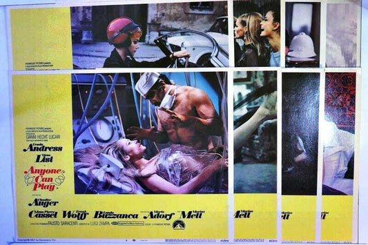 ORIGINAL LOBBY CARDS - ANYONE CAN PLAY - 1968 - set of 8