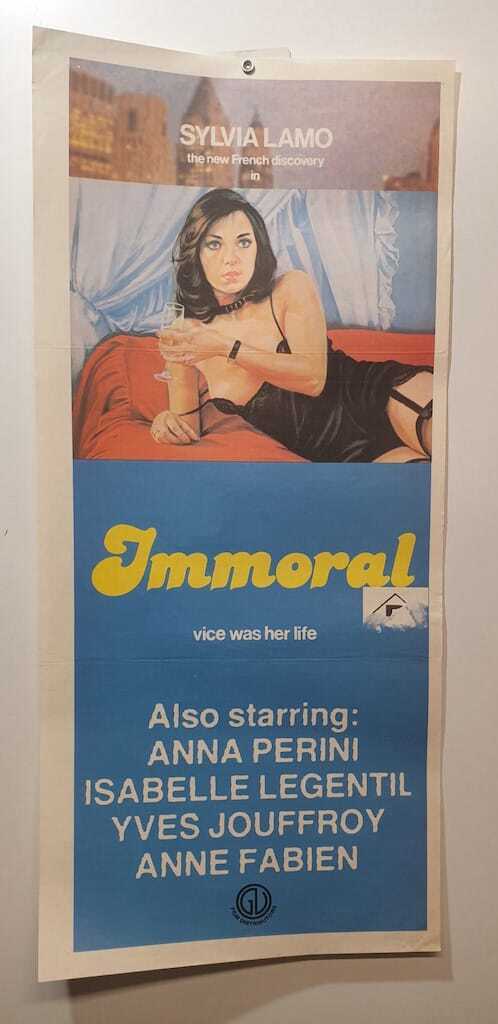 ORIGINAL DAYBILL MOVIE POSTER - IMMORAL