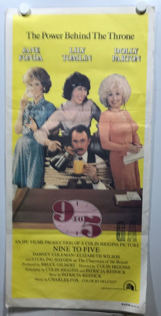 ORIGINAL DAYBILL MOVIE POSTER - 9 TO 5 - DOLLY PARTON - 1980