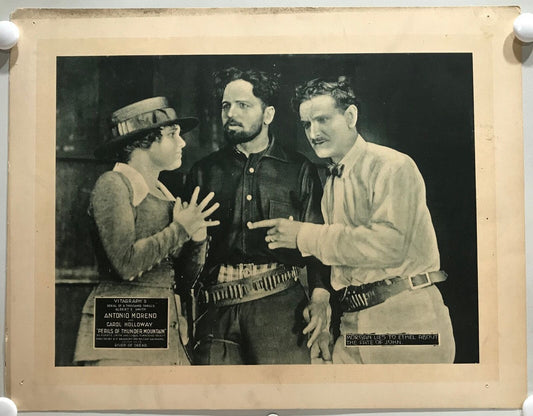 ORIGINAL SERIAL LOBBY CARD - PERILS OF THUNDER MOUNTAIN (e) - 1919 - CH 13 "T...