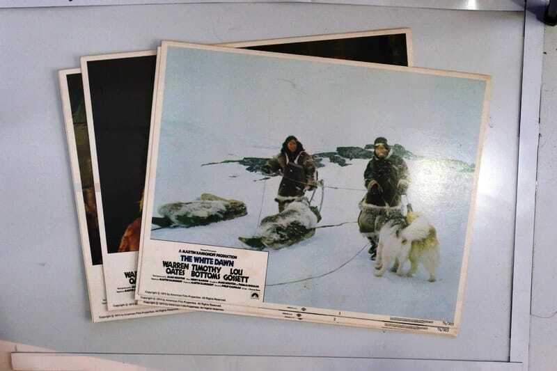 ORIGINAL LOBBY CARDS - THE WHITE DAWN - 1974 - set of 8