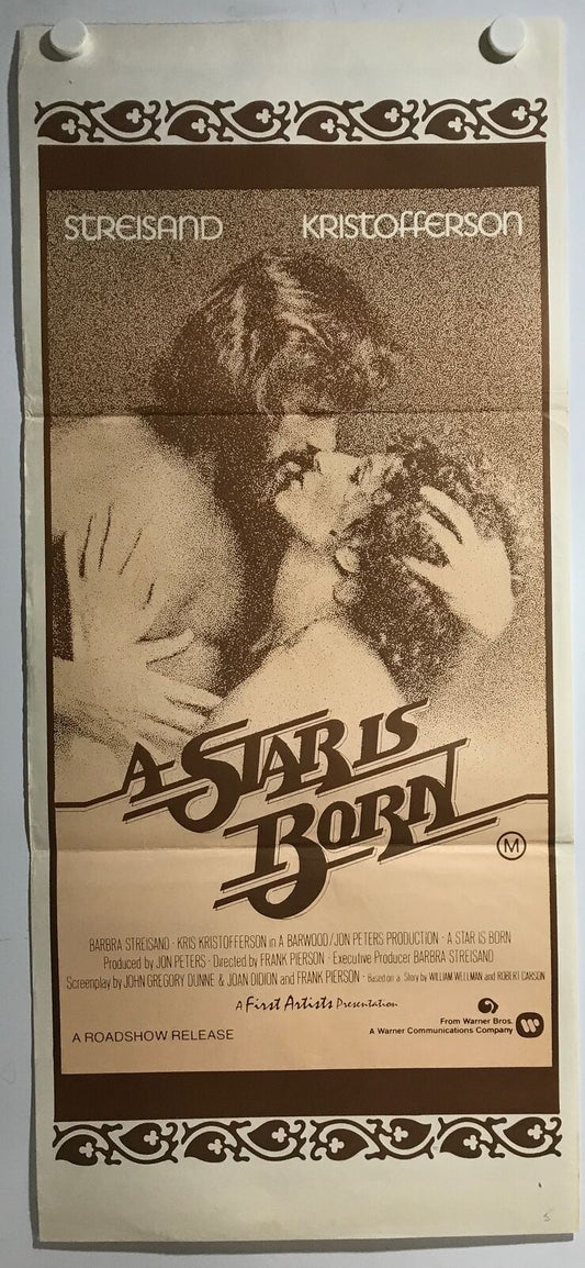 ORIGINAL DAYBILL MOVIE POSTER - A STAR IS BORN