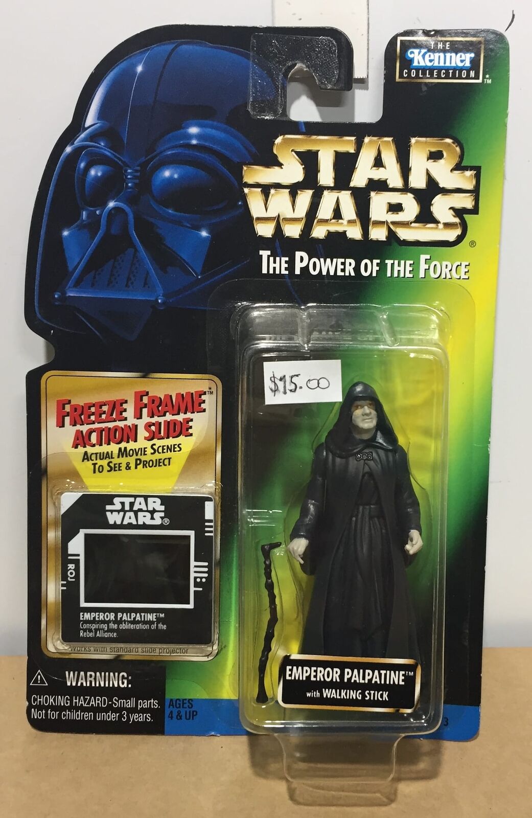 STAR WARS - KENNER - POTF - EMPEROR PALPATINE - with Walking Stick