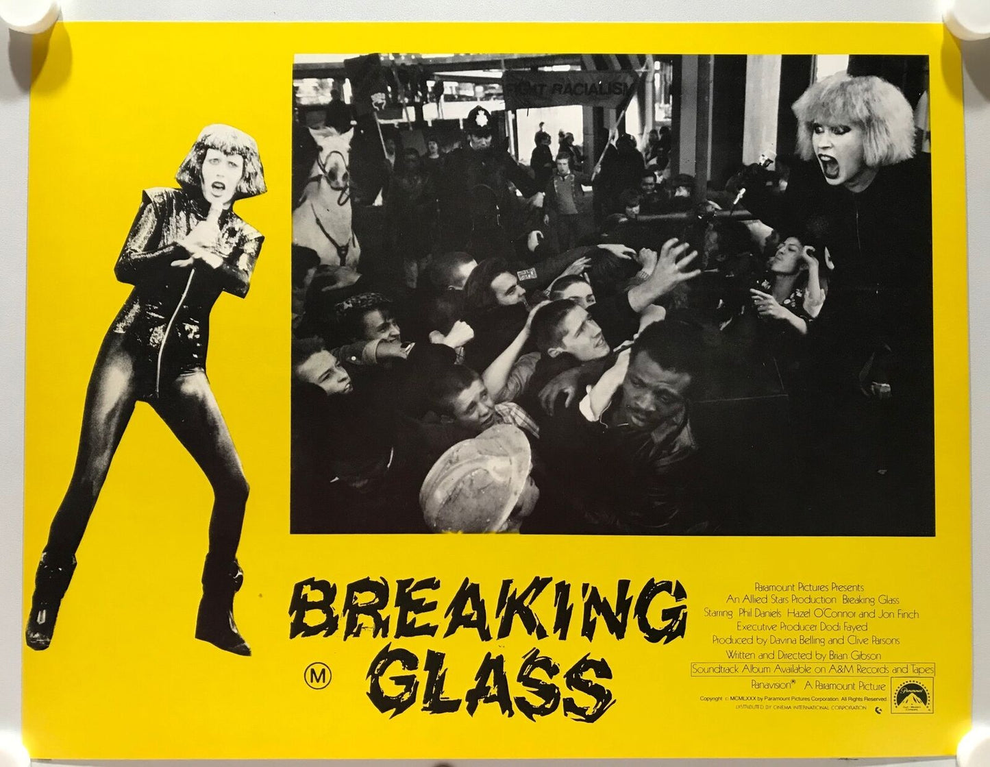 ORIGINAL LOBBY CARDS - BREAKING GLASS - 1980 - set of 8