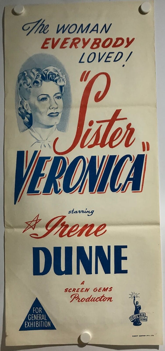 ORIGINAL DAYBILL MOVIE POSTER - SISTER VERONICA (a) - 1954  - TV Series