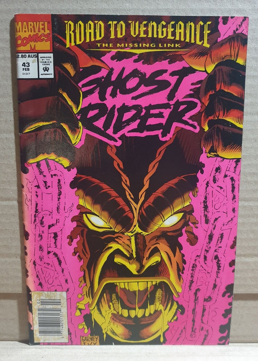 COMIC BOOK - GHOST RIDER #43 MARVEL