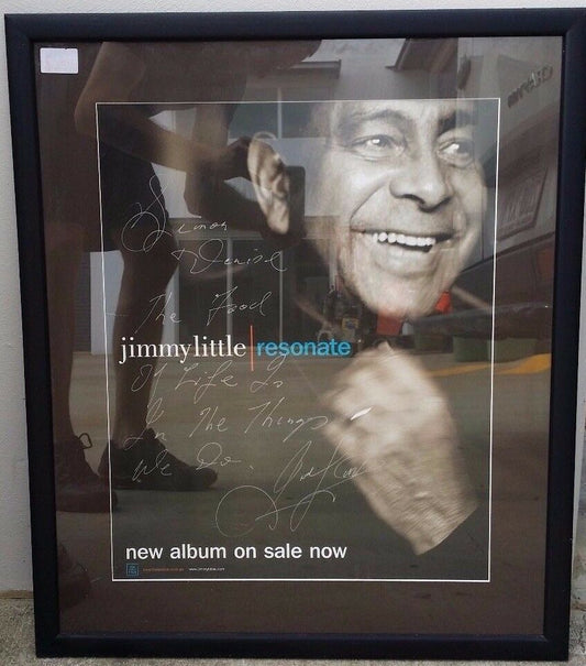 MUSIC PROMO POSTER – FRAMED AND SIGNED – JIMMY LITTLE - Resonate