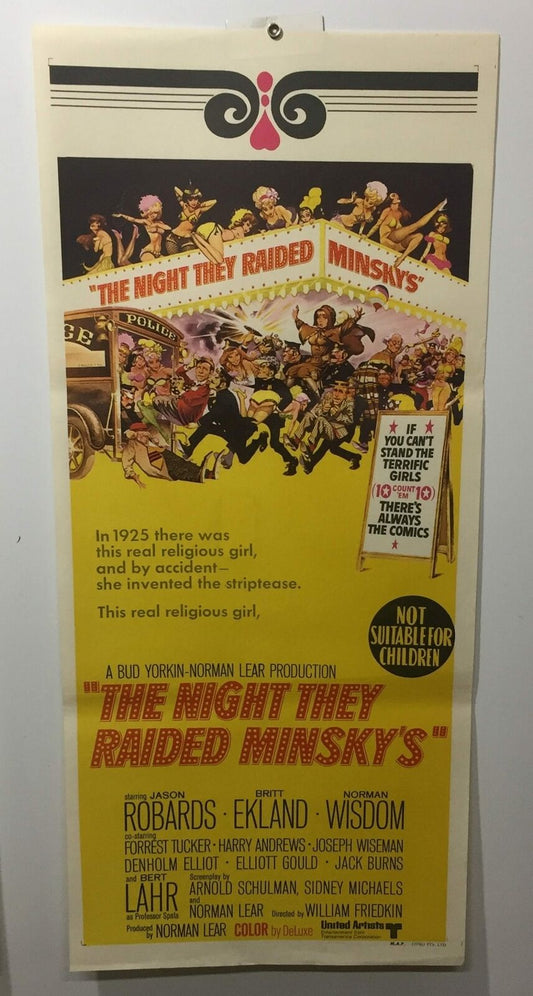 ORIGINAL DAYBILL MOVIE POSTER - THE NIGHT THEY RAIDED MINSKY'S - 1968