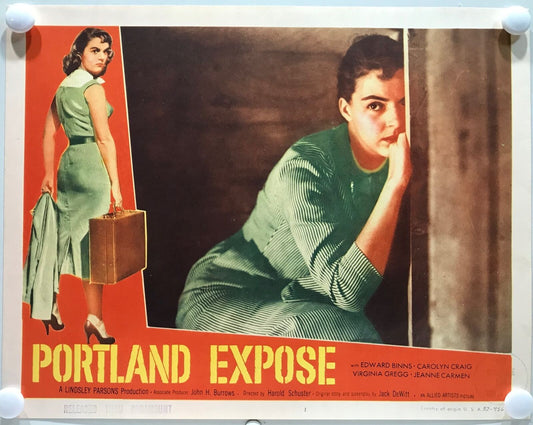 ORIGINAL LOBBY CARDS - PORTLAND EXPOSE - 1957 - set of 8