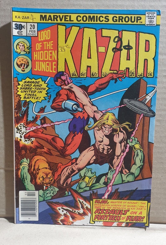 COMIC BOOK - MARVEL KAZAR #20