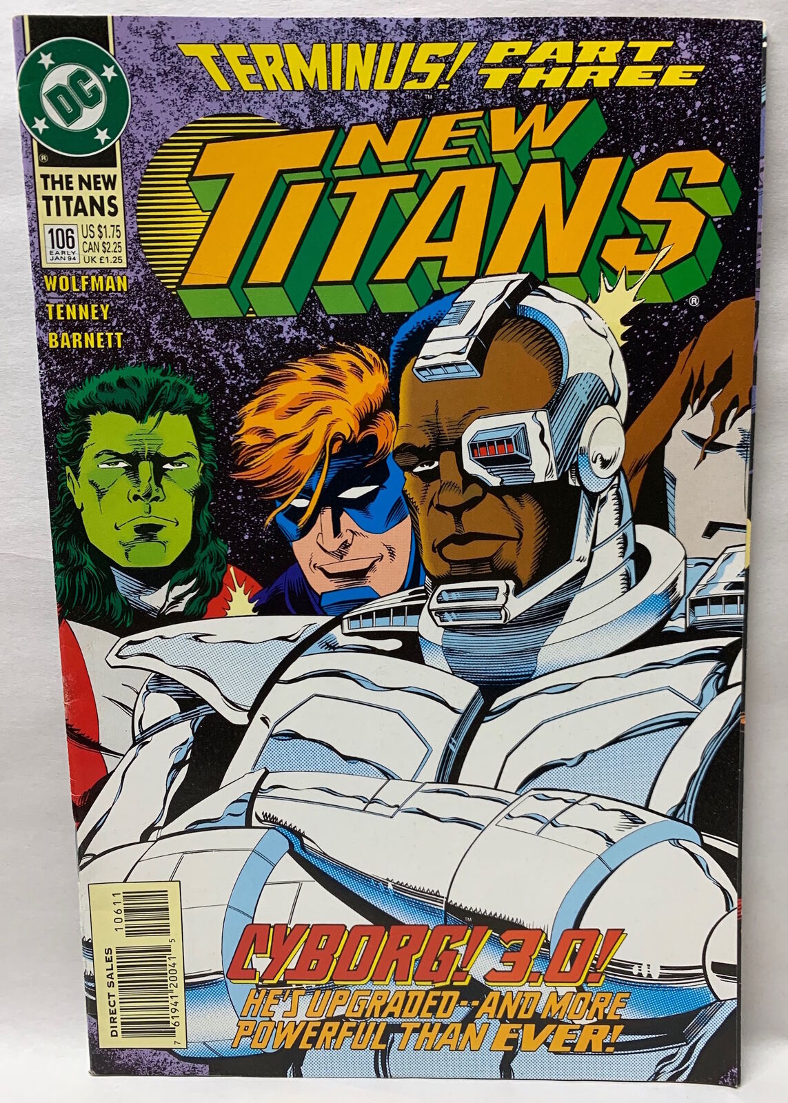 COMIC BOOK - NEW TITANS #106 TERMINUS PART THREE