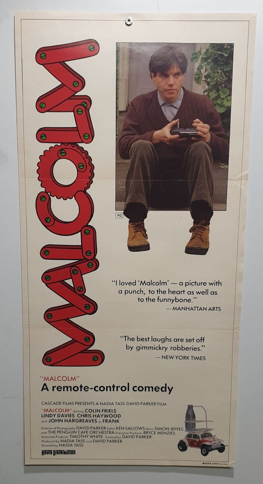 ORIGINAL DAYBILL MOVIE POSTER - MALCOLM - AUSTRALIAN